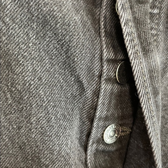 Levi's 501 Men's Original Fit Jeans Black Charcoal Wash Button Fly Straight 36 - Picture 5 of 11